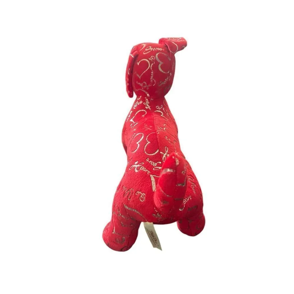 Dan Dee Collectors Choice Womens/Kids Red Dachshund Weiner Valentine Plush OS